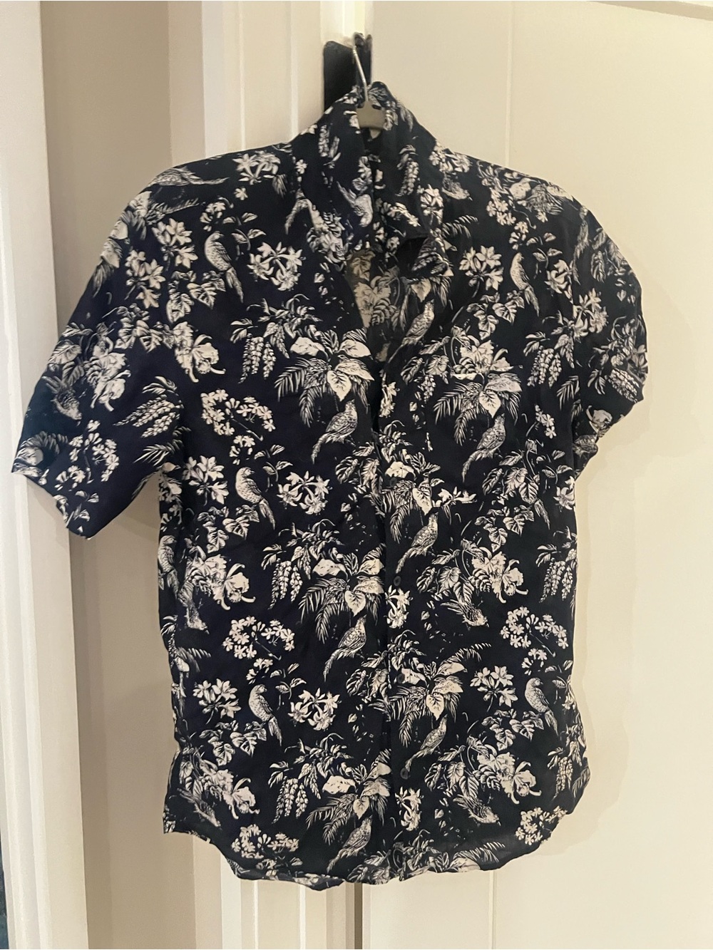 H&M Shirt Floral Button Down Circa 2011